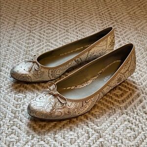 Nine West Paisley Bejeweled Flats